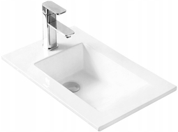 Mexen Alir lavabo encastré dans le comptoir 34 x 55 cm, Blanc - 25503400