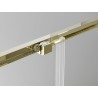 Mexen Exo-S Duo 3S cabine de douche 3 parois coulissante 200 x 70 cm, transparent, or - 8152-200-070-50-00-3S