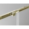 Mexen Exo-3S cabine de douche 3 parois coulissante 160 x 75 cm, transparente, dorée - 8152-160-075-50-00-3S