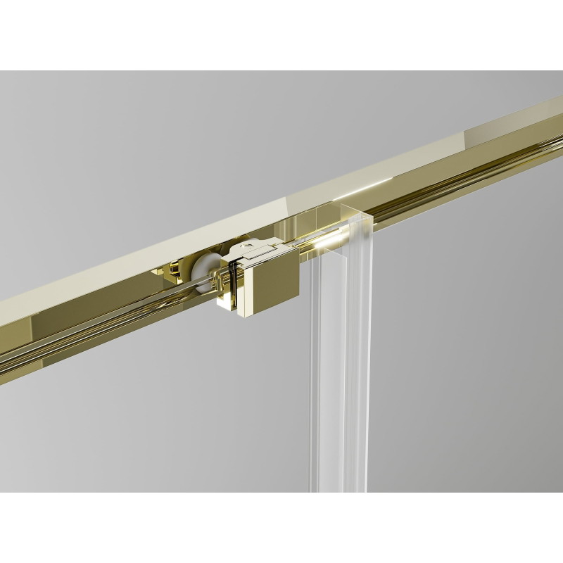 Mexen Exo-S Duo 3S cabine de douche à 3 parois coulissantes 200 x 95 cm, transparent, or - 8152-200-095-50-00-3S