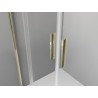 Mexen Exo-S Duo 3S cabine de douche 3 pans coulissante 160 x 100 cm, transparente, or - 8152-160-100-50-00-3S