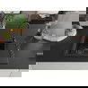 Mexen Enzo évier en granit à 1 cuve avec égouttoir 576 x 465 mm, Noir, siphon Noir - 6506571005-77-B