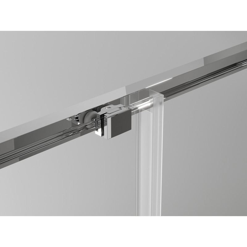 Mexen Exo-S 3S cabine de douche 3 panneaux coulissante 145 x 90 cm, transparent, chromé - 8151-145-090-01-00-3S