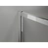Mexen Exo-S 3S cabine de douche 3 parois coulissante 105 x 100 cm, transparent, chrome - 8151-105-100-01-00-3S