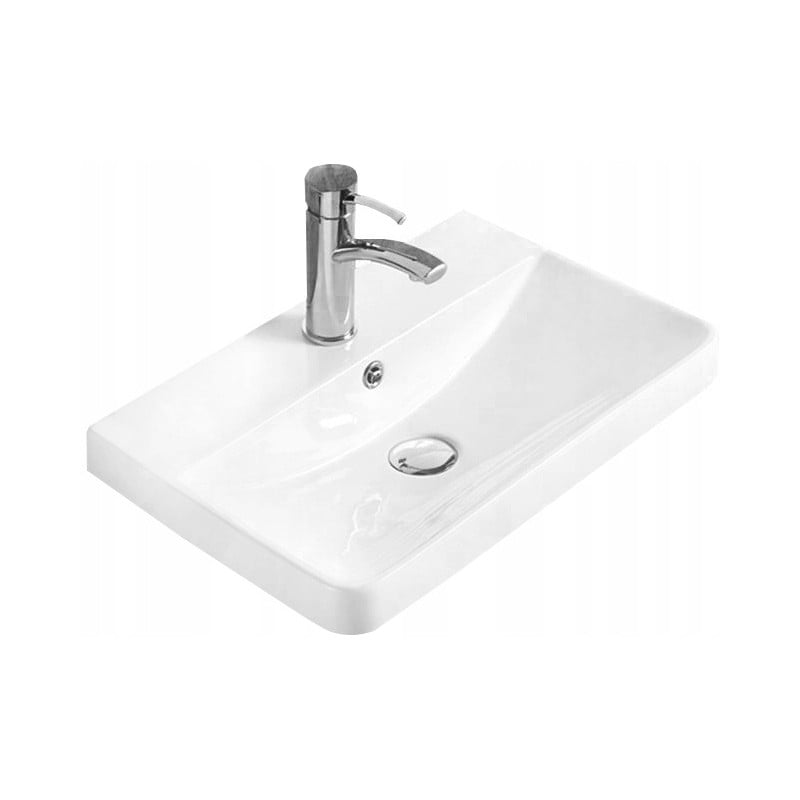 Mexen Dagna lavabo encastré dans le plan 60 x 35 cm, blanc - 21996000