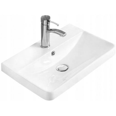 Mexen Dagna lavabo encastré dans le plan 60 x 35 cm, blanc - 21996000