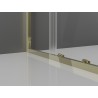 Mexen Exo-S 3S cabine de douche 3 parois coulissante 125 x 70 cm, transparent, dorée - 8151-125-070-50-00-3S