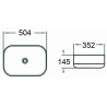Mexen Daria lavabo de comptoir 50 x 35 cm, Blanc - 21935000