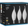 Mexen Nova 3x Ampoule LED flamme E14, C37, 5W, Chaude - 3000K, 525 lm - L106-E14-0530-01x03