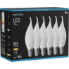 Mexen Nova 6x Ampoule LED flamme E14, C37, 5W, Chaude - 3000K, 525 lm - L106-E14-0530-01x06