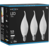 Mexen Nova 3x ampoule LED flamme E14, C37, 5W, Neutre - 4000K, 525 lm - L106-E14-0540-01x03