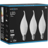 Mexen Nova 3x Ampoule LED flamme E14, C37, 8W, Neutre - 4000K, 840 lm - L106-E14-0840-01x03