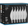 Mexen Nova 6x Ampoule LED flamme E14, C37, 8W, Neutre - 4000K, 840 lm - L106-E14-0840-01x06
