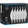 Mexen Nova 6x Ampoule LED flamme E14, C37, 8W, Froid - 6500K, 840 lm - L106-E14-0865-01x06