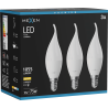 Mexen Nova 3x Ampoule LED flamme E14, C37, 10W, Chaude - 3000K, 1055 lm - L106-E14-1030-01x03