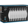 Mexen Nova 10x Ampoule LED flamme E14, C37, 10W, Froid - 6500K, 1055 lm - L106-E14-1065-01x10