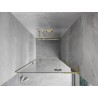 Mexen Mist-H L porte de douche pivotante droite 85 cm, transparentes, dorées - 8A5L-085-000-50-00-P