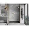 Mexen Mist-H L porte de douche pivotante droite 120 cm, transparent, dorée - 8A5L-120-001-50-00-P