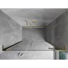 Mexen Mist-H L porte de douche battante droite 125 cm, transparent, doré - 8A5L-125-001-50-00-P