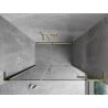 Mexen Mist-H L porte de douche pivotante droite 150 cm, transparente, or - 8A5L-150-001-50-00-P