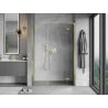 Mexen Mist-H L porte de douche pivotante droite 160 cm, transparent, doré - 8A5L-160-001-50-00-P