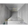 Mexen Mist-H L porte de douche pivotante gauche 75 cm, transparent, or brossé - 8A5L-075-000-55-00-L