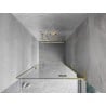 Mexen Mist-H L porte de douche battante droite 75 cm, transparent, or brossé - 8A5L-075-000-55-00-P