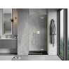 Mexen Mist-H L porte de douche pivotante droite 115 cm, transparent, or brossé - 8A5L-115-000-55-00-P