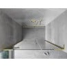 Mexen Mist-H L porte de douche pivotante gauche 140 cm, transparent, or brossé - 8A5L-140-001-55-00-L