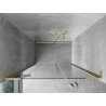 Mexen Mist-H L porte de douche pivotante gauche 160 cm, transparent, or brossé - 8A5L-160-001-55-00-L