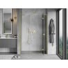 Mexen Mist-H L porte de douche pivotante droite 155 cm, transparent, or brossé - 8A5L-155-001-55-00-P