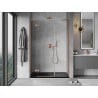 Mexen Mist-H L porte de douche pivotante gauche 150 cm, transparent, cuivre brossé - 8A5L-150-001-65-00-L