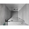 Mexen Mist-H L porte de douche battante gauche 75 cm, transparent, noir - 8A5L-075-000-70-00-L