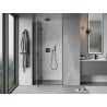 Mexen Mist-H L porte de douche pivotante gauche 120 cm, transparent, noir - 8A5L-120-000-70-00-L