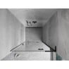 Mexen Mist-H L porte de douche pivotante droite 90 cm, transparent, noir - 8A5L-090-000-70-00-P