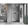 Mexen Mist-H L porte de douche pivotante droite 105 cm, transparent, noir - 8A5L-105-000-70-00-P