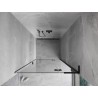 Mexen Mist-H L porte de douche pivotante droite 110 cm, transparent, noir - 8A5L-110-000-70-00-P