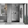 Mexen Mist-H L porte de douche pivotante droite 110 cm, transparent, noir - 8A5L-110-000-70-00-P