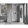 Mexen Mist-H L porte de douche pivotante droite 110 cm, transparent, noir - 8A5L-110-000-70-00-P