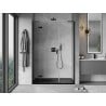 Mexen Mist-H L porte de douche pivotantes gauche 135 cm, transparent, noir - 8A5L-135-001-70-00-L