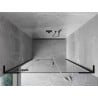 Mexen Mist-H L porte de douche pivotante gauche 150 cm, transparente, noire - 8A5L-150-001-70-00-L