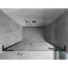 Mexen Mist-H L porte de douche battante droite 150 cm, transparent, noir - 8A5L-150-001-70-00-P