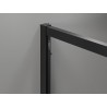 Mexen Exo-S Duo 3S cabine de douche 3 côtés coulissante 160 x 95 cm, transparent, noir - 8152-160-095-70-00-3S