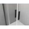 Mexen Exo-S Duo 3S cabine de douche à 3 parois coulissante 160 x 100 cm, transparent, noir - 8152-160-100-70-00-3S