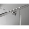 Mexen Exo-BR 3S cabine de douche 3 parois avec porte battante 90 x 80 cm, transparent, chrome - 8181-090-080-01-00-3S