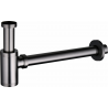 Mexen demi-siphon de lavabo rond, gun gray brossé - 79950-66