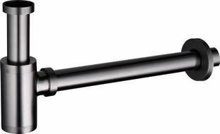 Mexen demi-siphon rond pour lavabo, Graphite - 79950-66