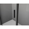 Mexen Exo-3S cabine de douche à 3 parois pivotante 90 x 100 cm, transparent, noir - 8181-090-100-70-00-3S
