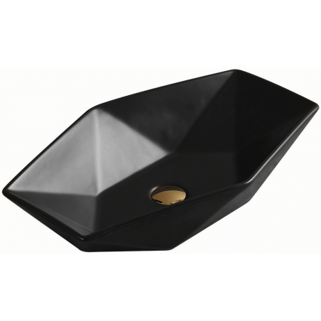 Mexen Elena lavabo de comptoir 63 x 41 cm, Noir mat - 21476385