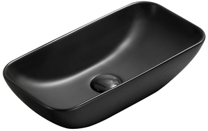 Mexen Klara lavabo de comptoir 46 x 23 cm, Noir mat - 21564685